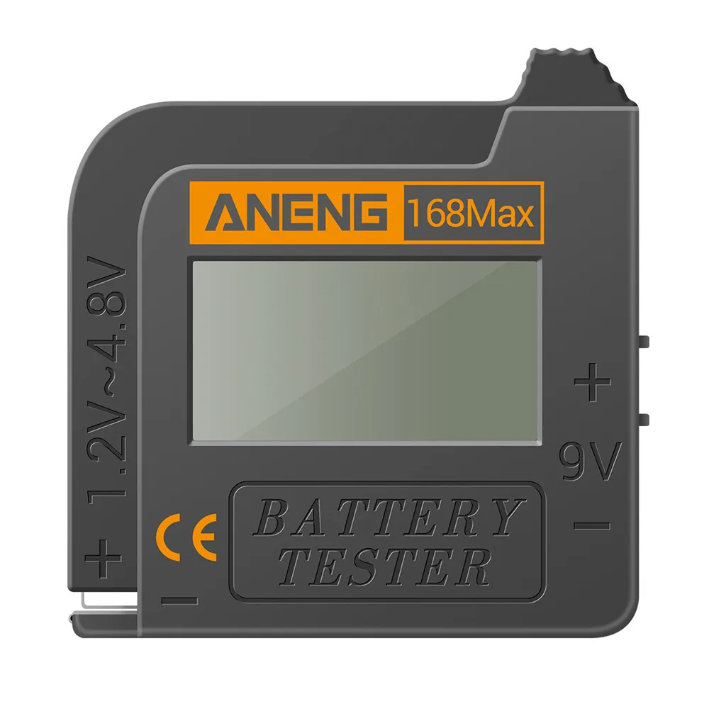 Testeur de Batterie 168MAX 1.2V-4.8V/9V avec Écran Numérique