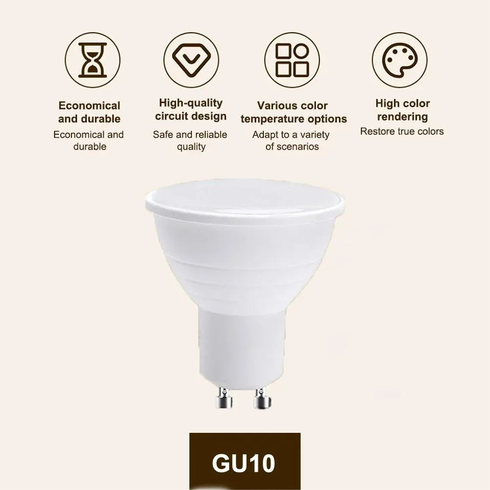 12PCS AC220V LED Bulb 3W 6W 9W 12W GU10 LED Spotlight Bulb 270 Degree Beam Angle For Home Office Decoration Lamp Light