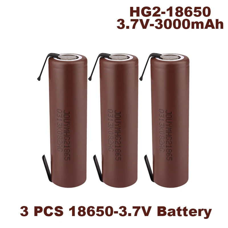

100% original high current HG2 18650 battery 3000mAh HG218650 3.7V ion rechargeable battery