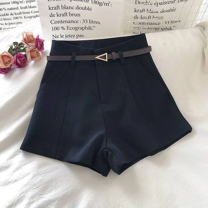 Women 2024 Clothingcasual Suit Shorts Women Fashionable and Versatile High Waisted Slimming Wide Leg Pants with Short Clothing