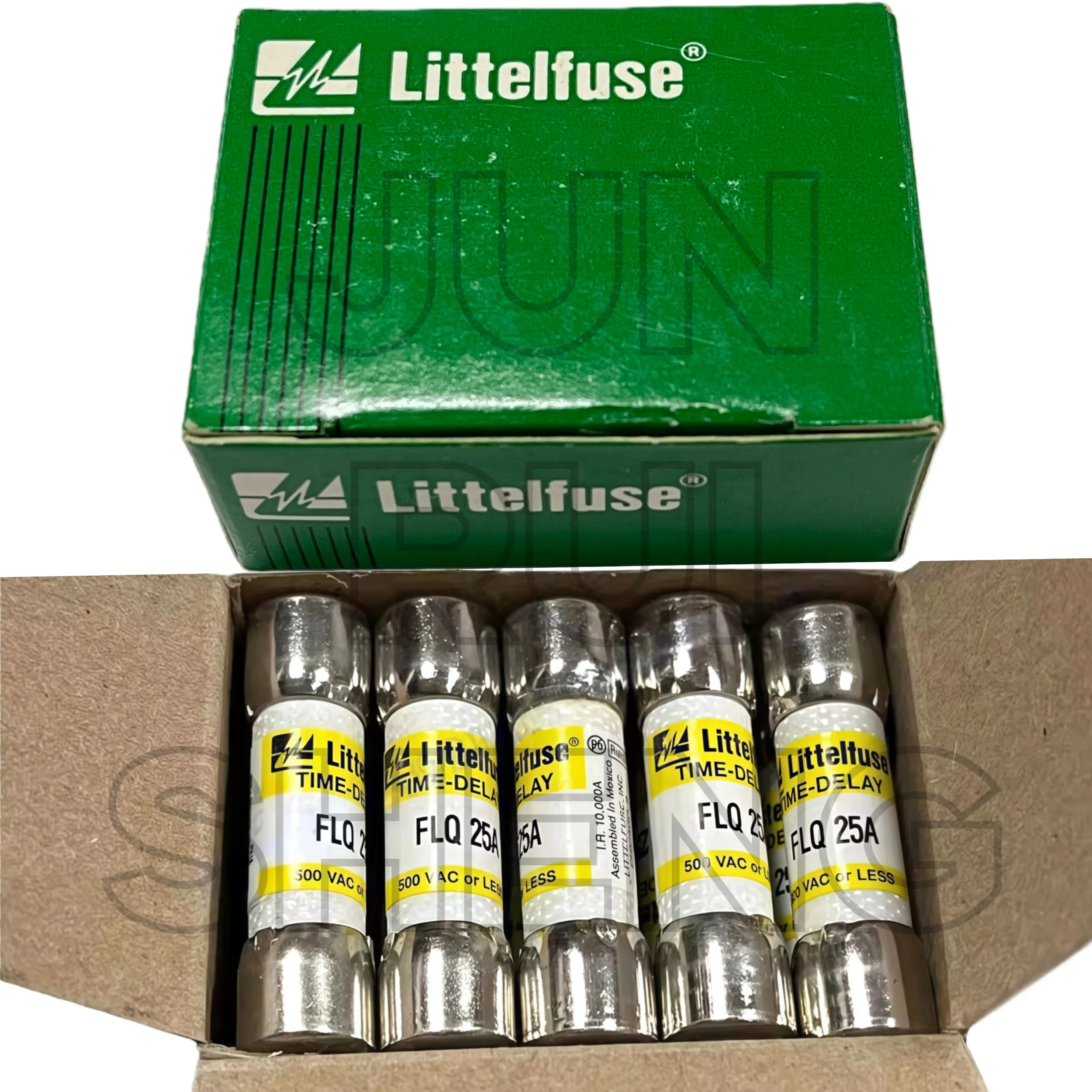 10 Stück FLQ-15A FLQ-20A FLQ-25A FLQ-30A Littelfuse FLQ 15 20 25 30 Zeitverzögerungssicherung FLQ-15 FLQ-20 FLQ-25 FLQ-30 500V Langsam Schmelzende Sicherung – Detail 6