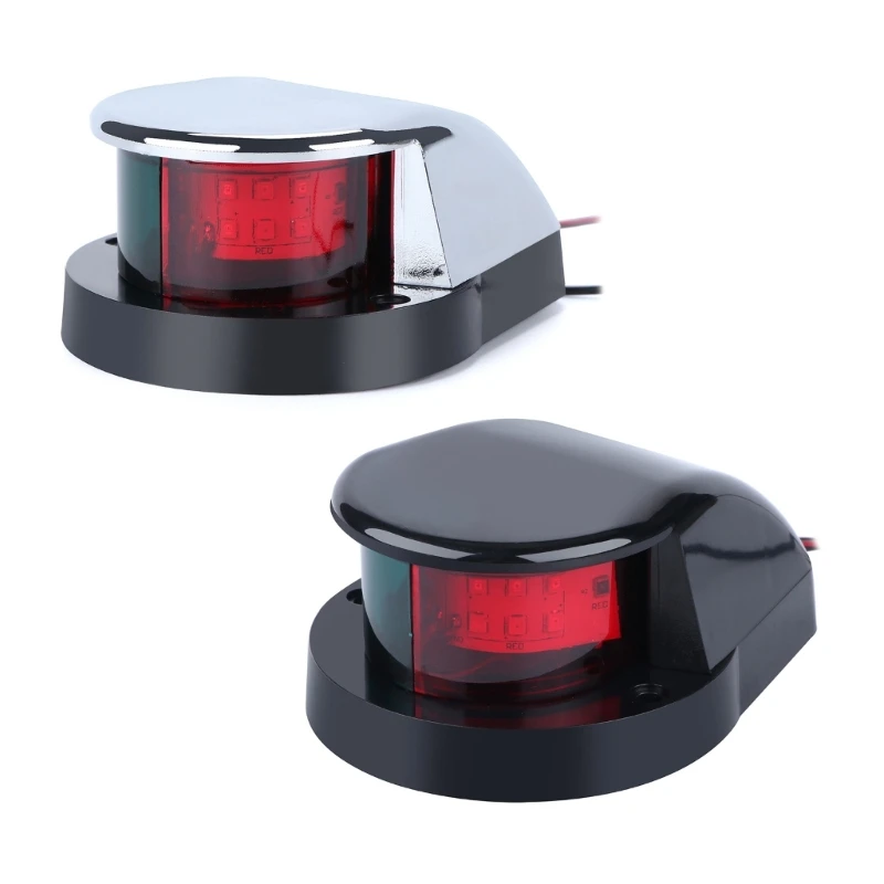 LED Boat Navigation Light Red & Green LED Marine Navigation Light Boat Bow Light fitting for Pontoon & Small Boat