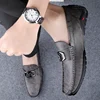 Genuine Leather Soft Loafers Mens Luxury Designer Dress Shoes High Quality Slip-On Flats Fashion Comfort Driving Shoes Moccasins 2