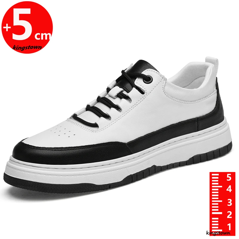 

Men's Elevator Shoes Height Increase Insole 5cm Sneakers Leisure Plus Size 36-44