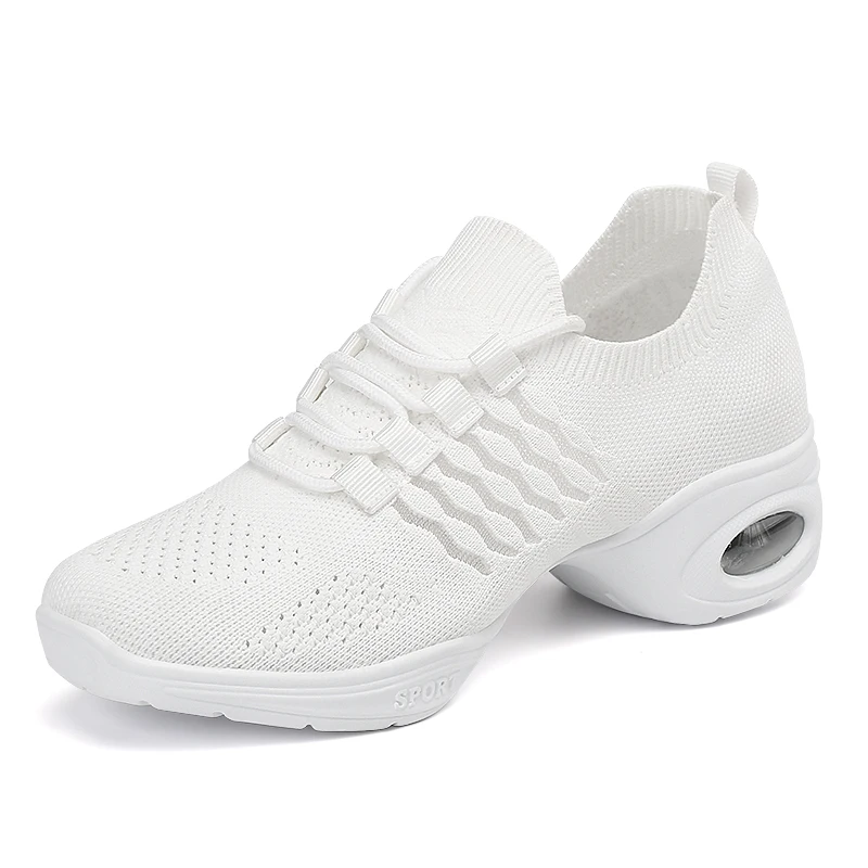 

2023 new soft outsole breathing dance shoes women's mesh sports dance sneakers Jazz hip hop shoes women's dance shoes