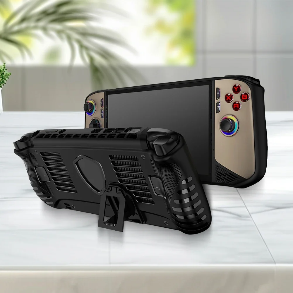 Handheld Game Console Shockproof TPU Case with Kickstand and Anti-Scratch Protection