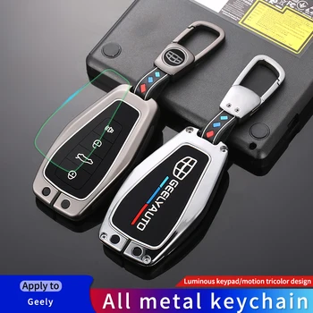 Custodia per portachiavi per auto custodia per Shell Set per Geely Coolray X6 Emgrand Global Hawk GX7 accessori remoti portachiavi per lo Styling dell'auto