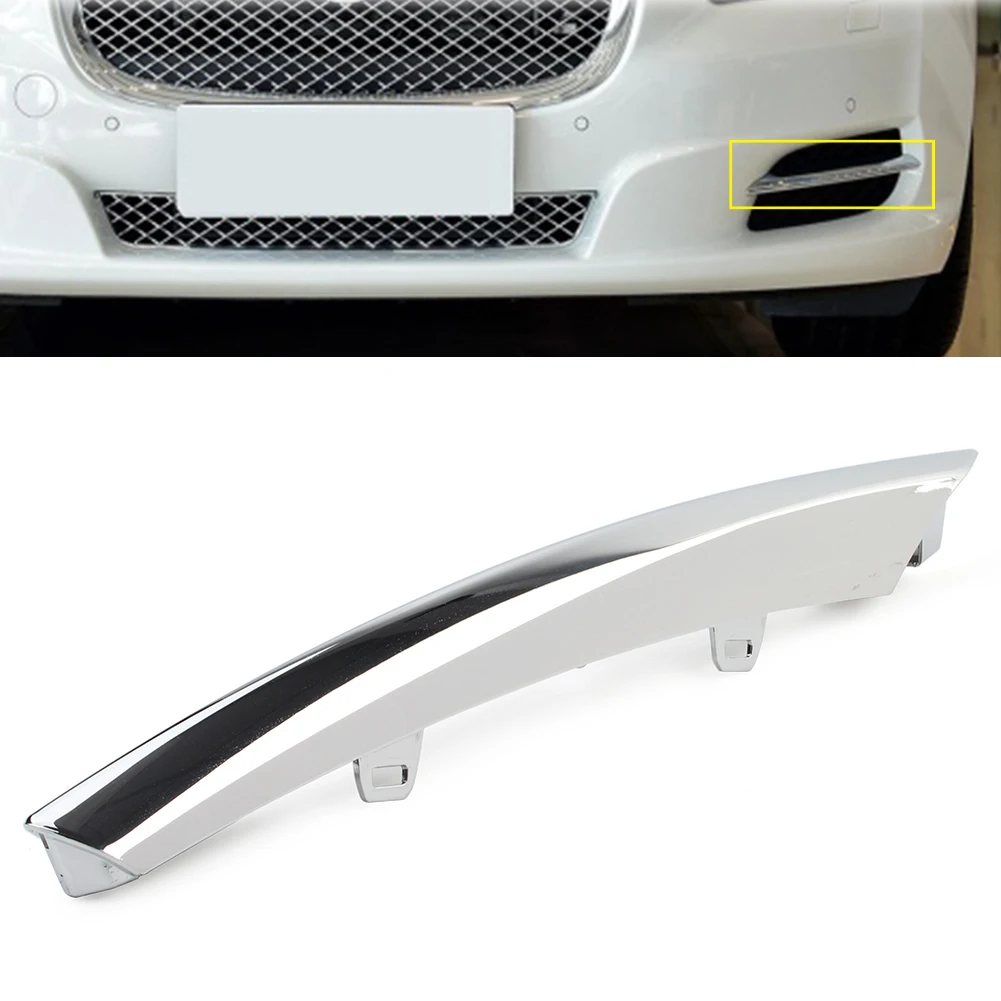 

Front Bumper Side Grille Lip Spoiler Trim For Jaguar XJ 2010 2011 2012 2013 2014 2015 ABS Plastic Chrome Car Accessories