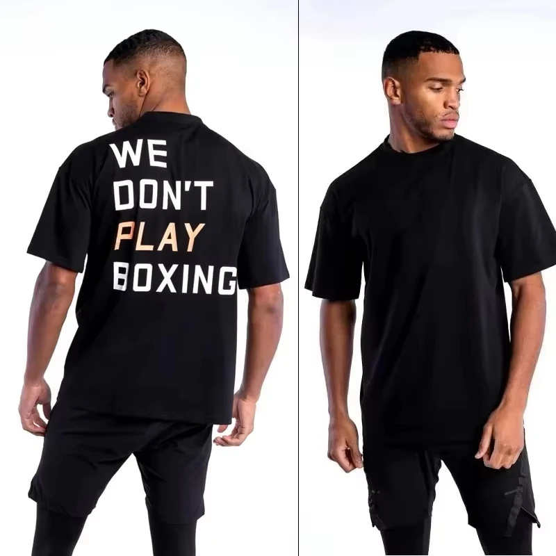 2026 Modisches Neues Warmes T-Shirt mit der Aufschrift „Wir spielen kein Boxen“ für Damen und Herren in Übergröße