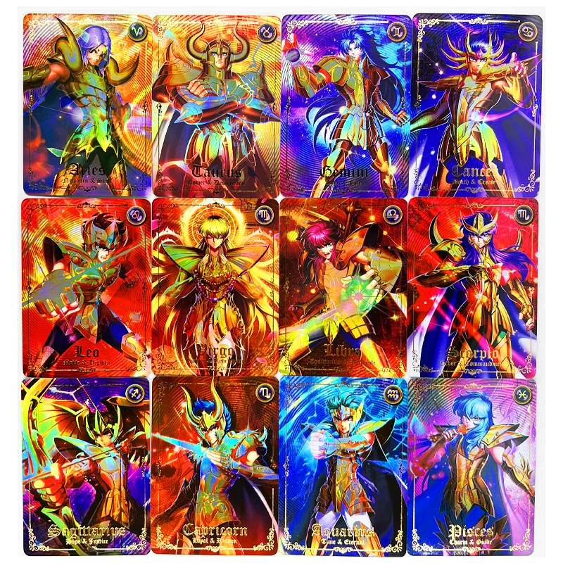 13pcs/set Saint Seiya Soul of Gold Toys Hobbies Hobby Collectibles Game  Collection Anime Cards