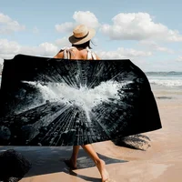 B-Bat-mans Microfiber Beach Towel Absorbent Quick dry Soft Yoga Swimming Resort Mountain Climbing Towel 1