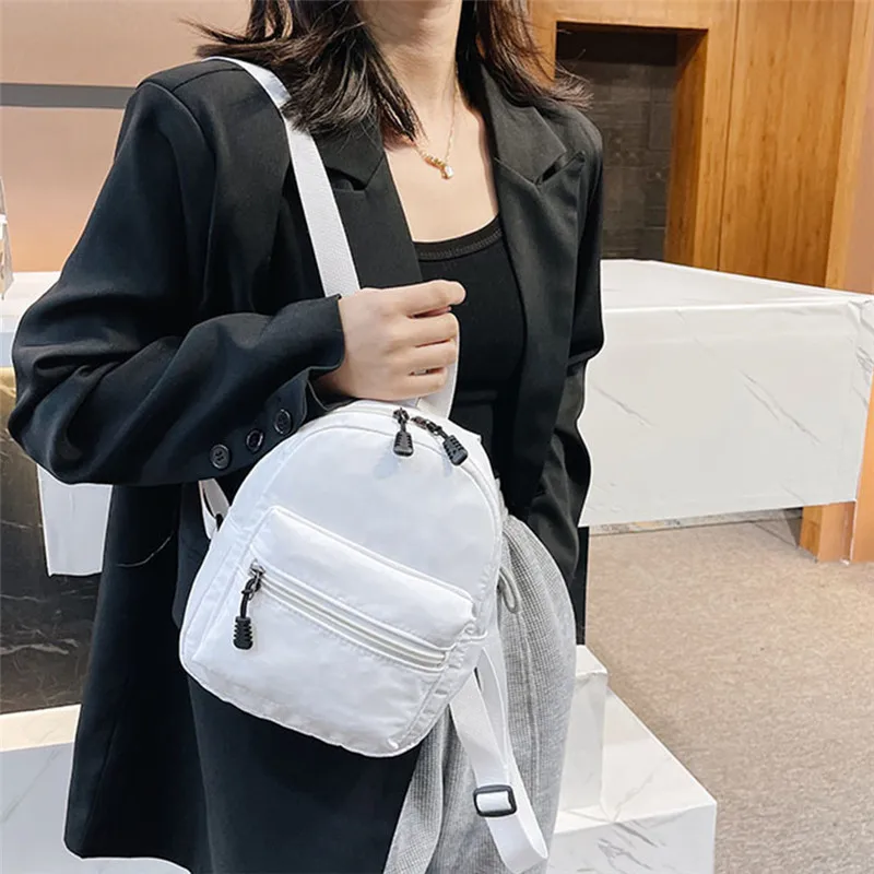Мини женские рюкзаки 2023 трендовая нейлоновая женская сумка маленькие ...