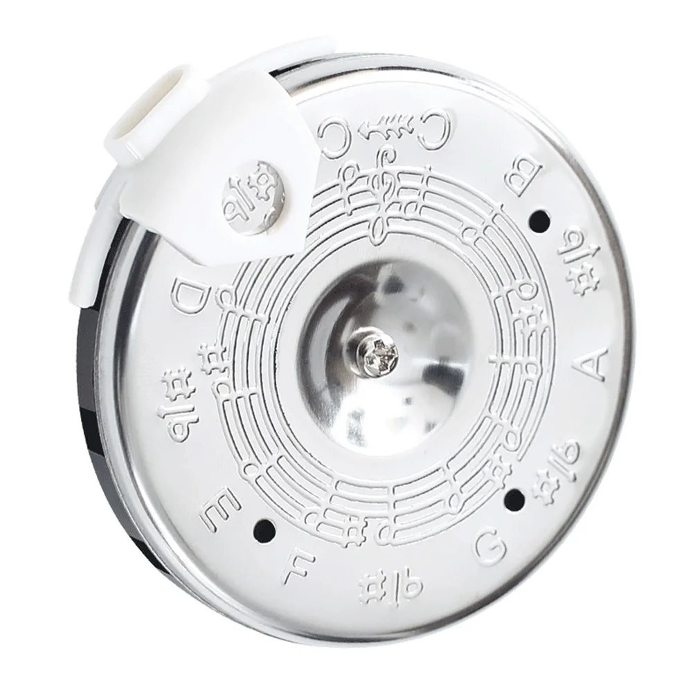 Instrument Pitch Pie Plastic Silver Acoustic Guitar C-C Pipe Correcting Pitch Tuning Ukulele 2.8 * 2.6 * 0.4in