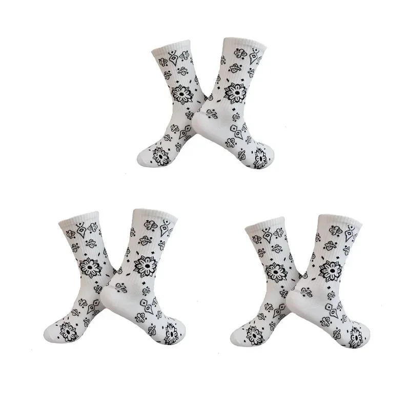 Men's Sports Street Style Hip Hop Crew Socks - 3 Pairs