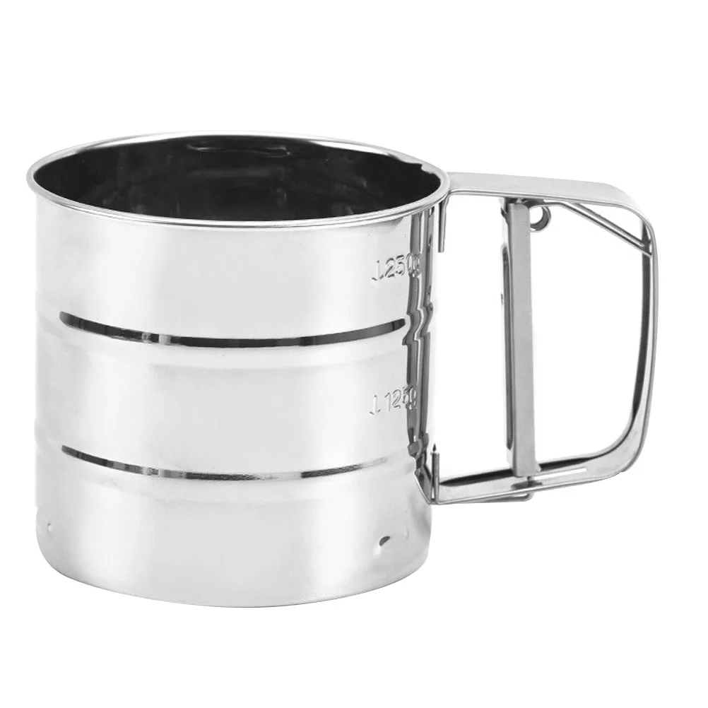 

Stainless Steel Flour Sifter Sifter Sieve Cup ( Silver )