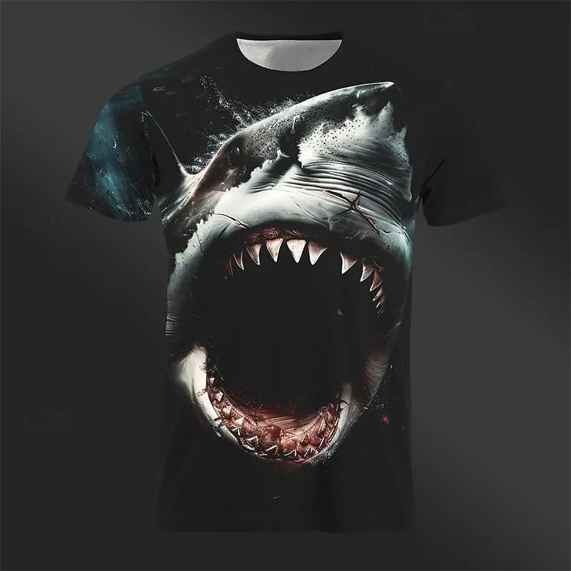 

Men's T-Shirts Retro Animal Street 3d Print Short Sleeves Vintage Top T Shirt For Men Clothing Oversized Shirt Tee Summer