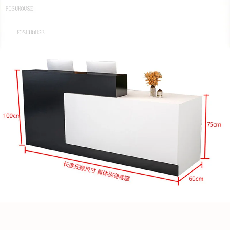Bar Cashier Counter Modern Company Reception Desks Commercial Beauty Salon Reception Desk Convenience Store Consultation Counter