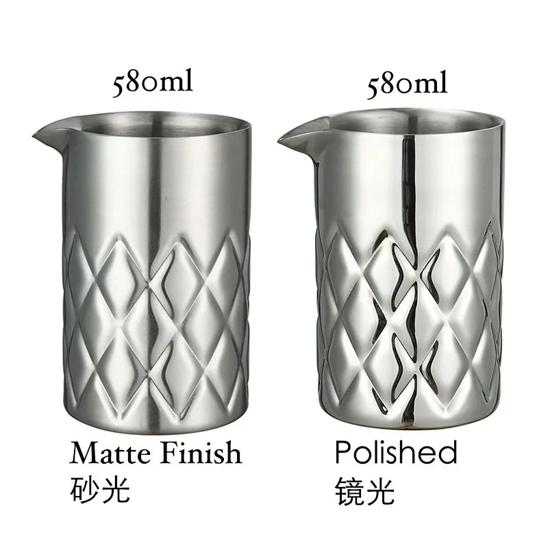 Cocktail Shaker 580ml Stirring Tin Cocktail Mixing Glass Double-walled and Vacuum Insulated For Temperature Consistency Bar Tool