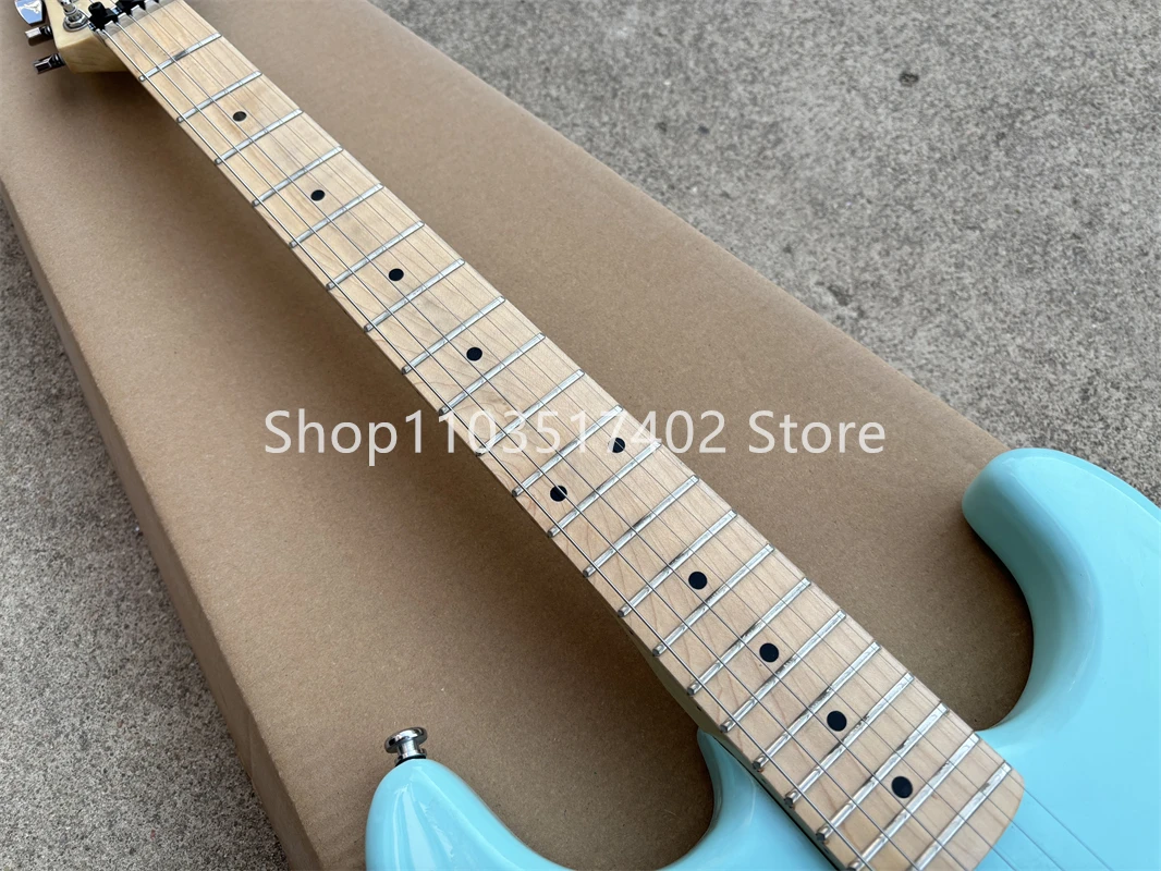 水色 エレキギター ソリッドボディ S3805d602ab2e4a02b58f86d3ad431