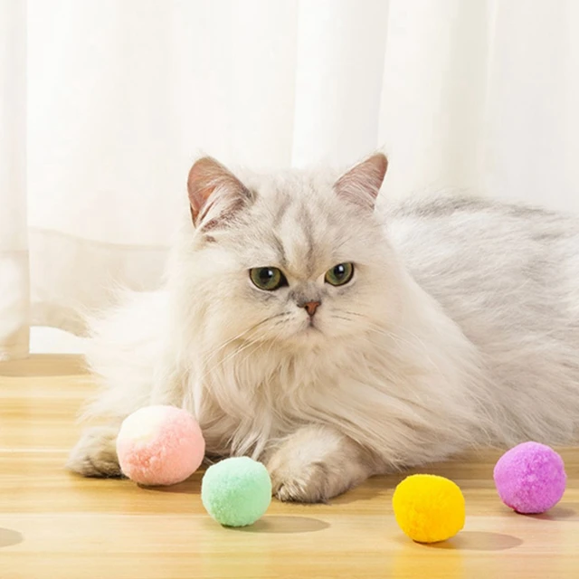 12Pcs Cat Toy Balls Soft Poms Ball Exquisite Material Pompon Ball Toy Cats Interactive Cat Toys Pet Supplies 12Pcs Cat Toy Balls Soft Poms Ball Exquisite Material Pompon Ball Toy Cats Interactive Cat Toys Pet Supplies