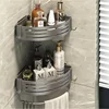 Corner Shower Caddy Adhesive Drilling Installation Options Upgraded Rustproof Alumminum Spacious Bathroom Organizer Matt Black 3