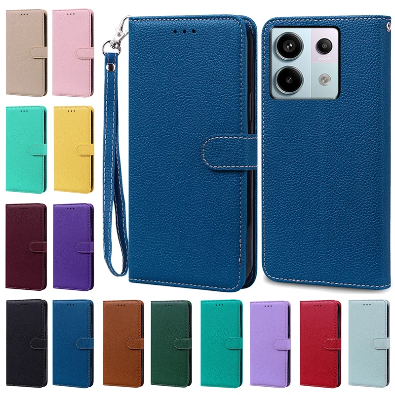 

For Xiaomi Redmi Note 13 Pro Case Flip Leather Phone Case Cover Silicone Wallet Cases For Xiomi Redmi Note13 13Pro 4G 5G Coque