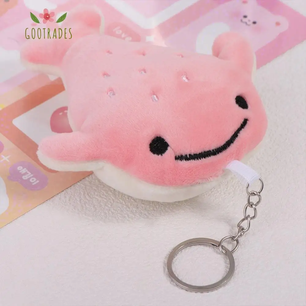 Fashion Animal Whale Cartoon Whale Keychain Plush Fluffy Animal Whale Doll Ins Cute Whale Pendant Children Toys
