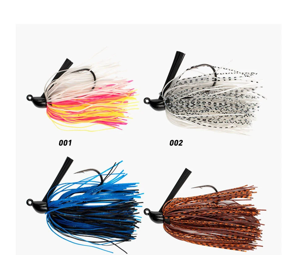 Description Picture 5 of item7g/10g/14g Jig Hook Bait Spinner Baits Weedless Chatterbait Fishing Lure Buzzbait Wobbler for Bass Pike Walleye Fish Swimbaits