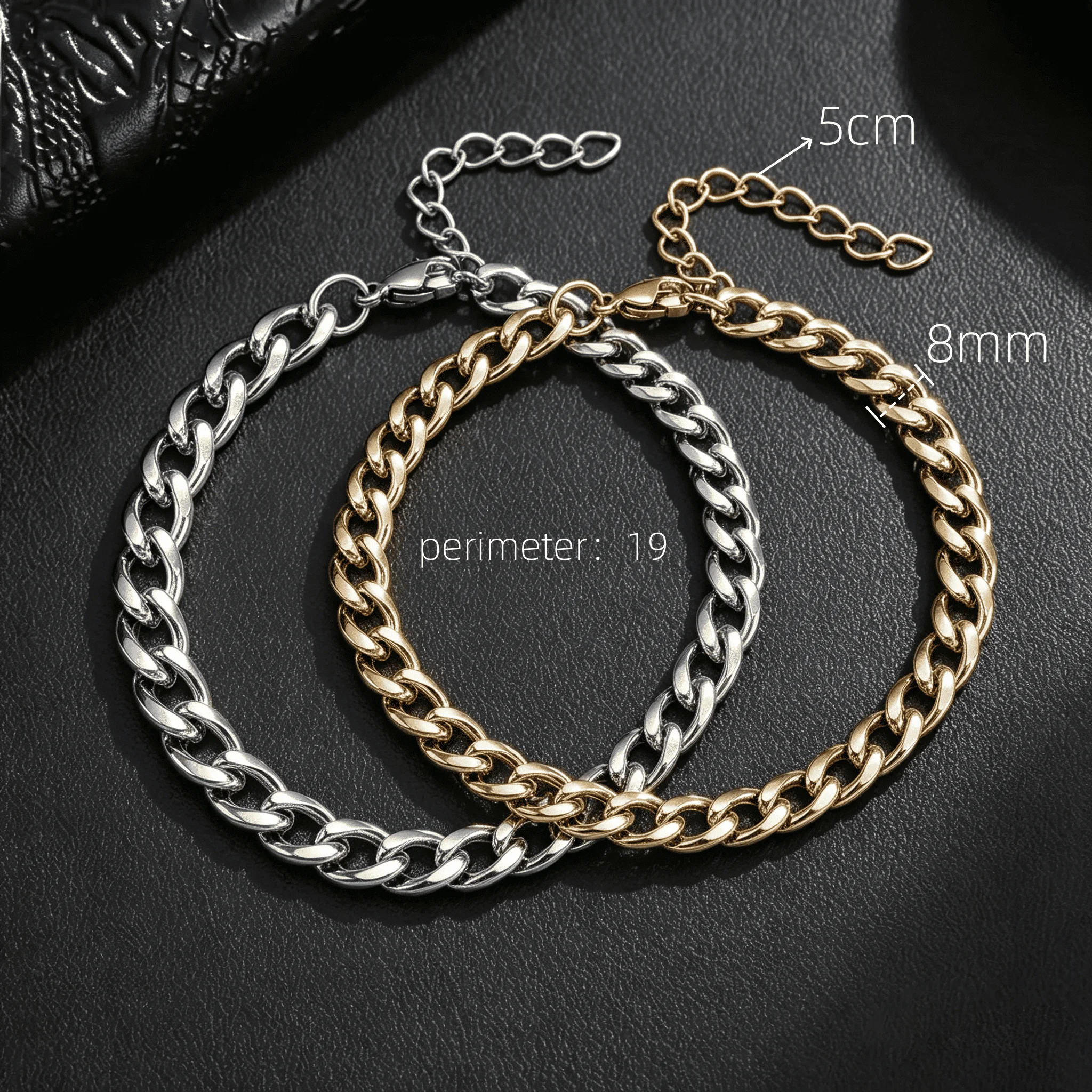 silver gold 8mm