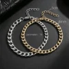 Bracelet pour homme en acier inoxydable 316L, largeur 6/8 mm, style gothique Y2K cubain, accessoires rétro steampunk américains, prix de gros