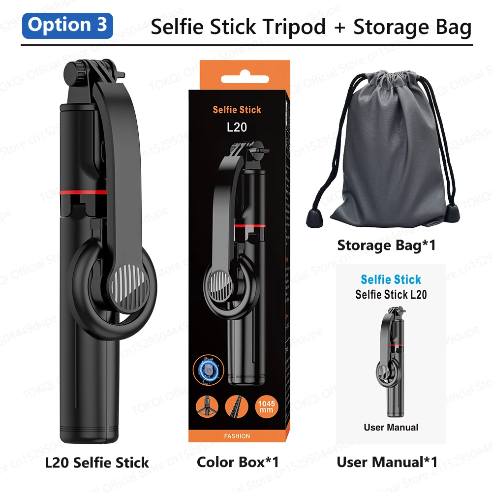 حامل هاتف مغناطيسي ثلاثي القوائم من TOKQI عصا سيلف...