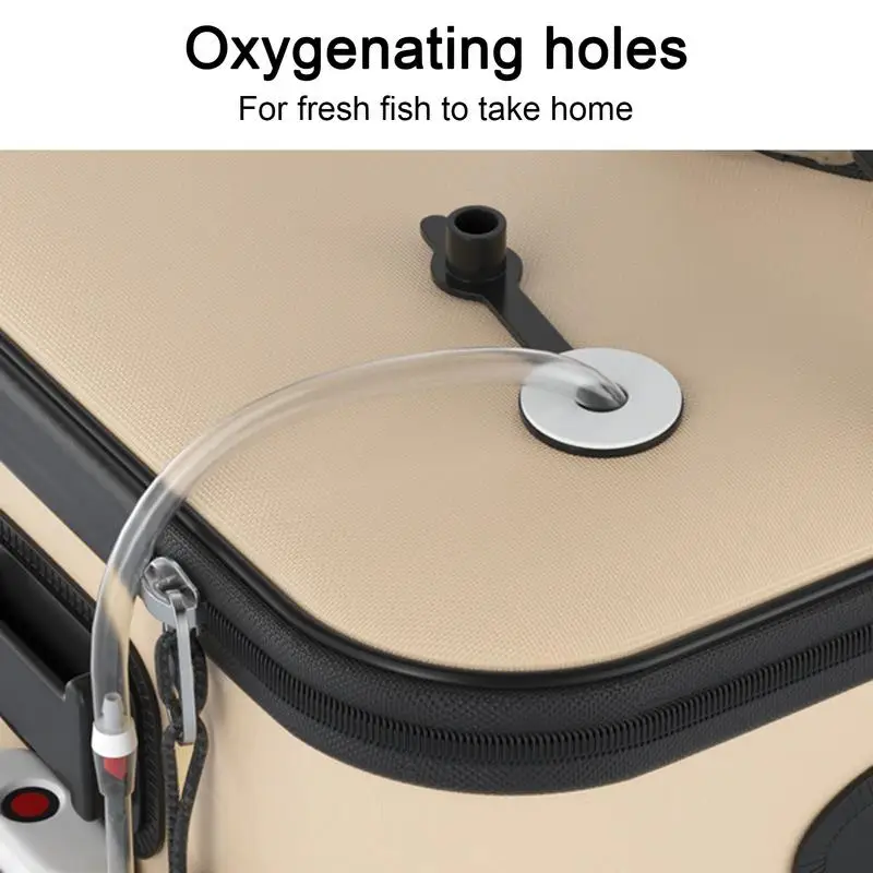 Foldable Fishing Bucket Outdoor Camping Fishing Bag Fish Protection Bucket Folding Live Fish Bucket Fishing Bag Water Bucket