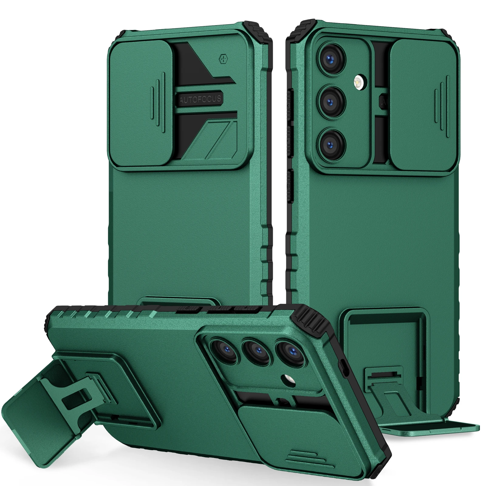 Sleek Black Kickstand Bag Cover Case