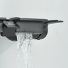 Piano Bathroom Shower Set SDSN Sanitary Ware Hot Cold Bathrooom Faucet Rain Shower Head Chrome Piano Bathroom Shower System 6