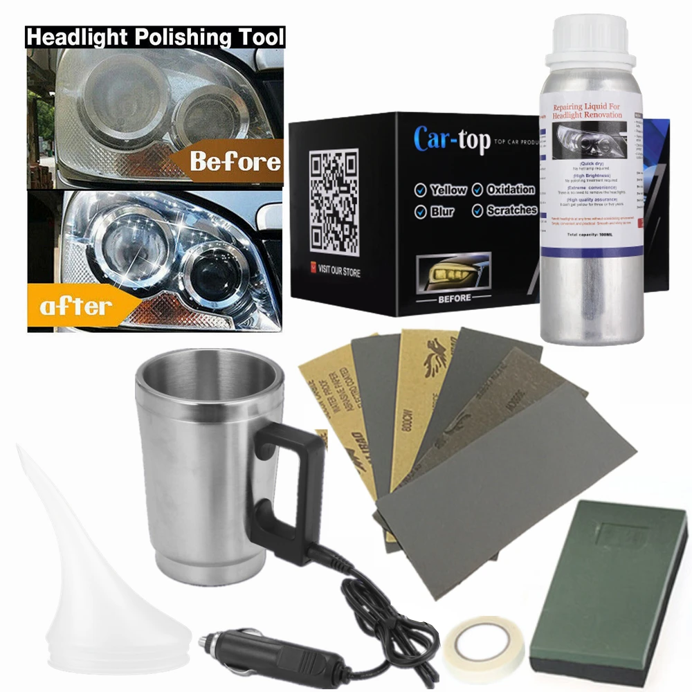 HeadlightPolisherChemicalPolishingKitCarHeadlightRecovery