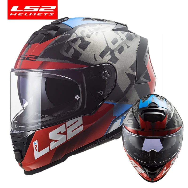 Original LS2 FF800 motorcycle helmet ls2 STORM full face Helmet kaciga casco moto capacete with fog-free system images - 6