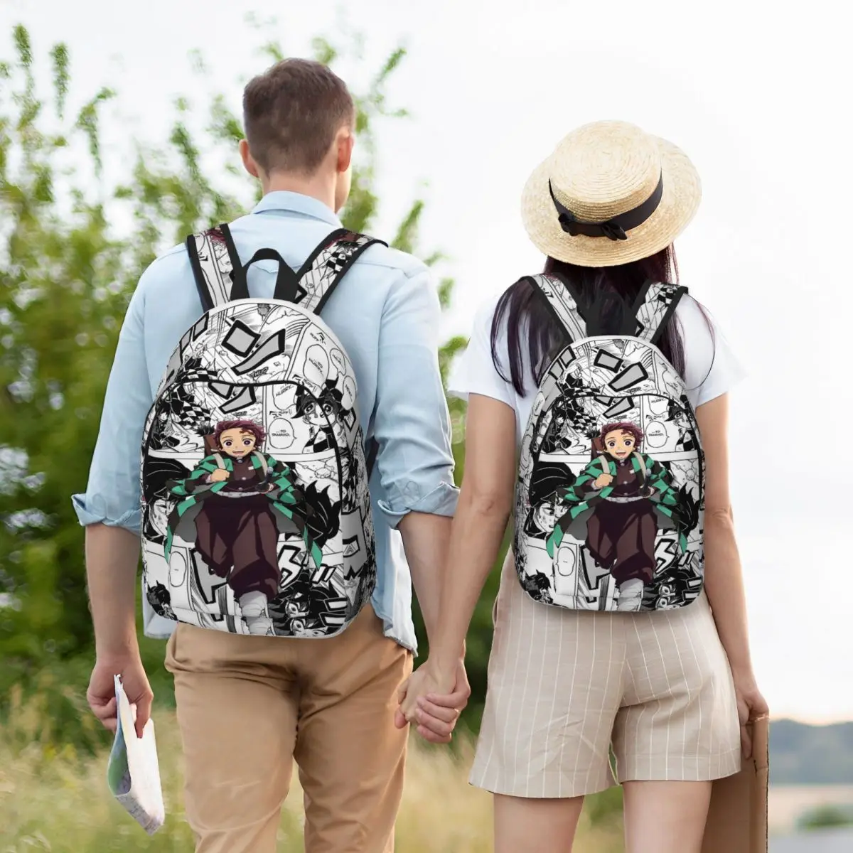 Demon Slayer Tanjiro Kamado Anime Backpack for Student School Bookbag Daypack Preschool Kindergarten Bag Gift 5