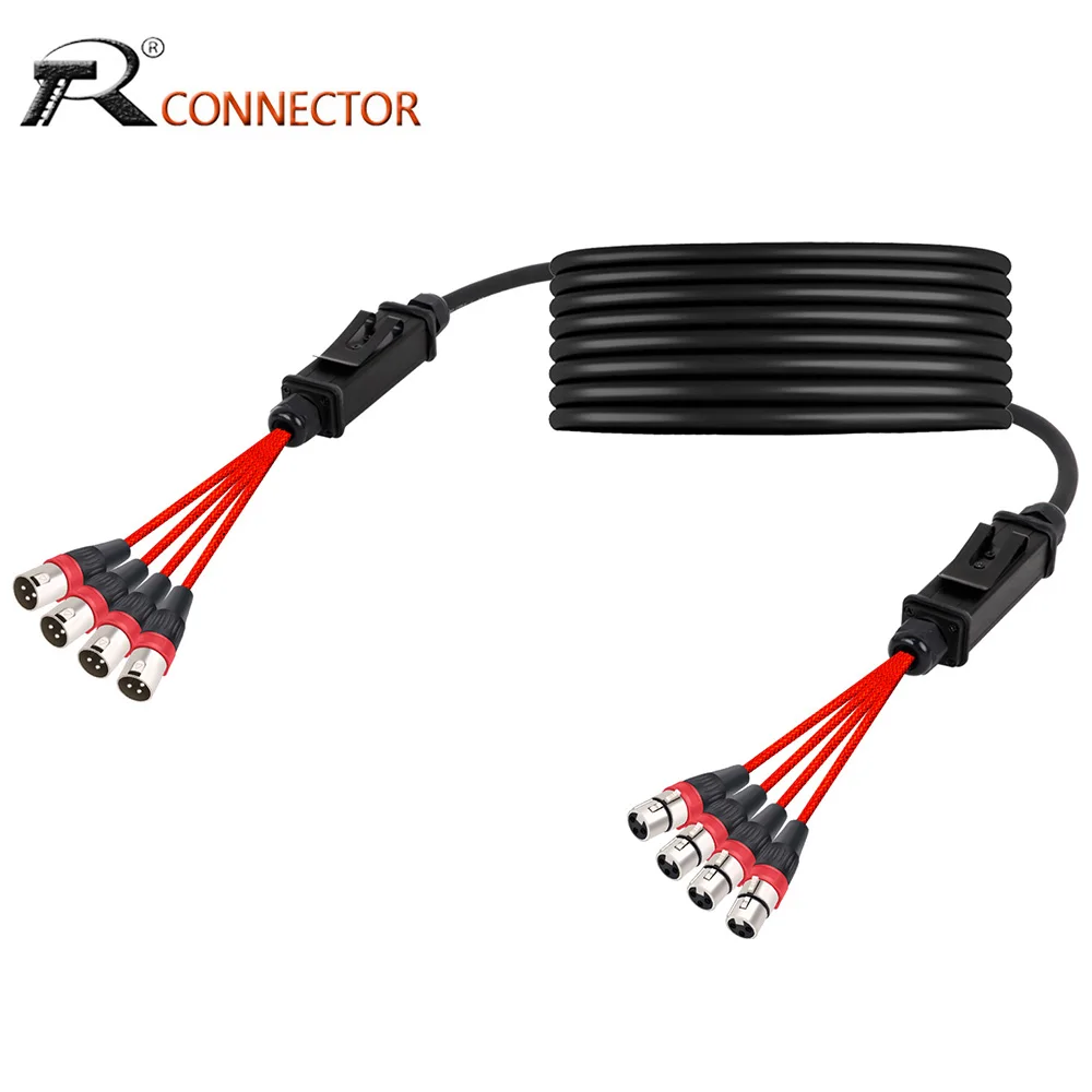 

3Pin XLR профессиональный многомедийный сигнальный кабель со штекером на гнездо, сбалансированный аудиоудлинитель для смесителей, систем IEM и Mic