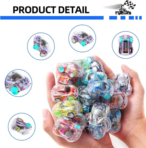 12/100Pcs Mini Pull Back Cars Set Pull Back Racing Vehicles for Kids Toddlers Pinata Fillers Goodie Bag Stuffers for Boys Girls - Image 5