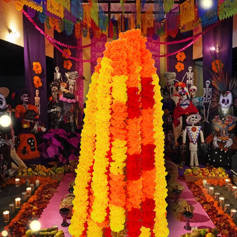 Marigold Garland Día de los Muertos festivities Marigold Flower