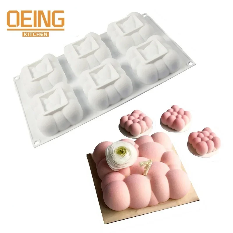 Diy Bubble Cloud Shaped Silicone Mold Dessert Cake for Chocolate Tool Decorating Jelly Kitchen Cake Baking Dish Mould Mouss