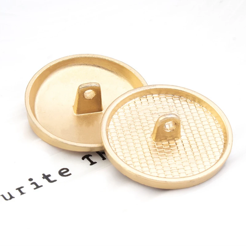 Retro Pearl Gold Metal Button Luxury Rhinestones Coat Buttons for