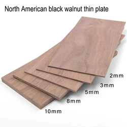 Handcrafted North American Black Walnut Wood Board - Customizable Thin Sheet (10x10x0.5cm 2pcs)