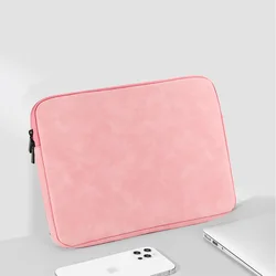 Portable Laptop Sleeve Bag - Universal Fit for 13 to 15.6 Inch Notebooks (Pink)