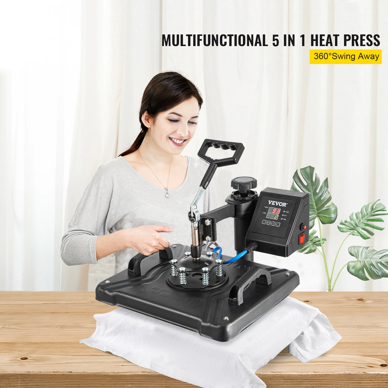 Digital Multifunctional Heat Press Machine for T Shirts Hats Mugs