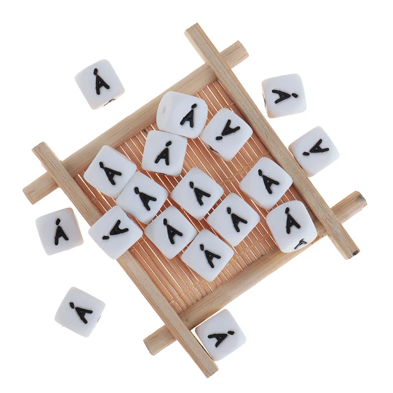 20 Pezzi Di Forniture Per La Creazione Di Gioielli Perline Per Kit Di Perline Di Cucito Perline Di Silicone Estetiche Perline Di Alfabeto Sfuse Perlin