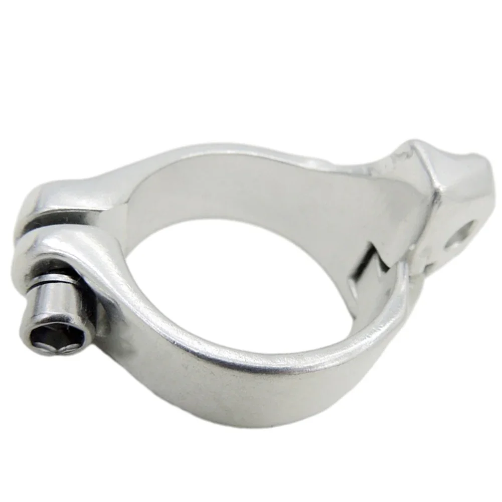 

1pc Bicycle Front Derailleur Braze-on Clamp Adapter Aluminum Alloy 34.9mm Front Derailleur Clamp Ring Bicycle Components