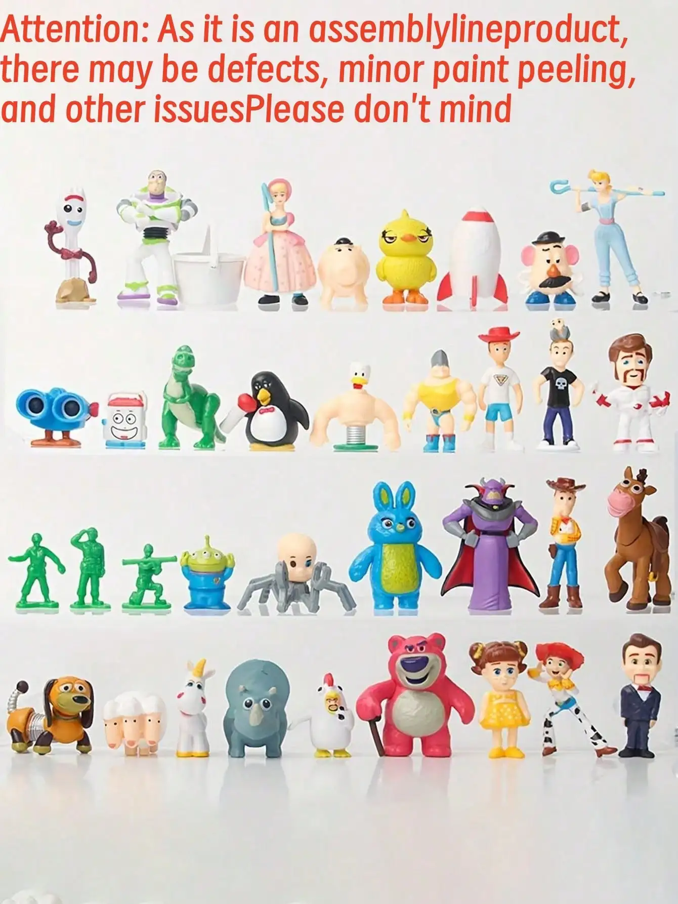 디즈니 36피스 토이 스토리 캐릭터 컬렉션 피규어, 데스크탑 장식, 버즈 라이트이어, 우디 및 기타 캐릭터, 창의적인 수집품 홈 데코, 남성과 여성의 파티, 생일, 결혼 선물 등에 적합