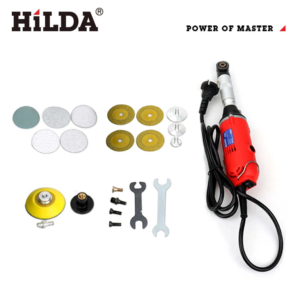 HILDA Ceramic Tile Beauty Sewing Tool 380W Electric Straight Grinder 6 Variable