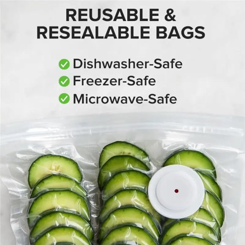 【POPULAR PICK】Vacuum Sealer For Food 30 Reusable Bags Handheld Food Sealer Portable Food Sealer 3